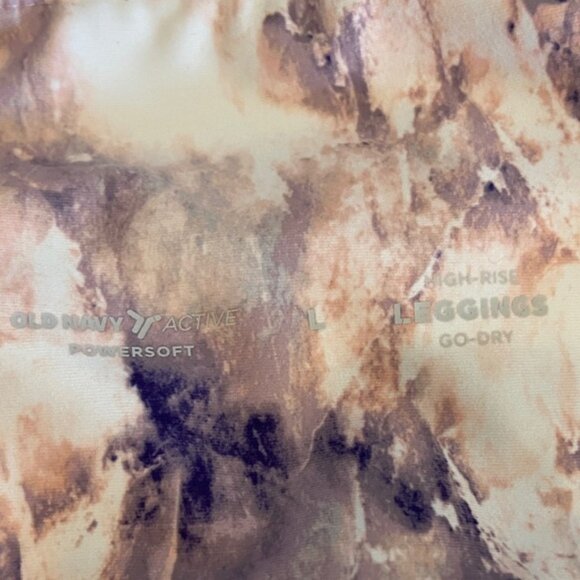 Old Navy High-Rise Powersoft 7/8 Ankle Side Pocket Pink/Purple Quartz Leggings - Picture 5 of 5